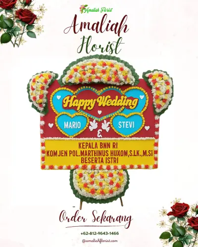 Karangan Papan Bunga Pernikahan di Kwadungan Jurang